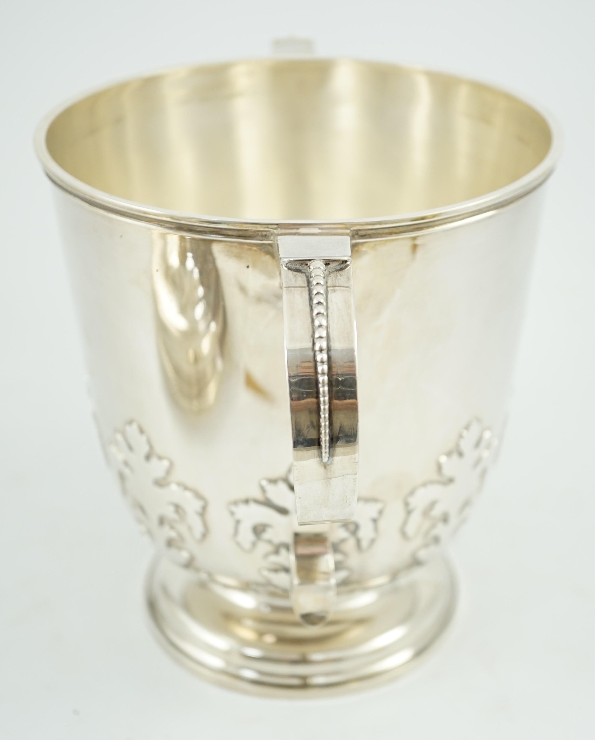 A George VI silver two handled cup and cover by William Comyns & Sons Ltd